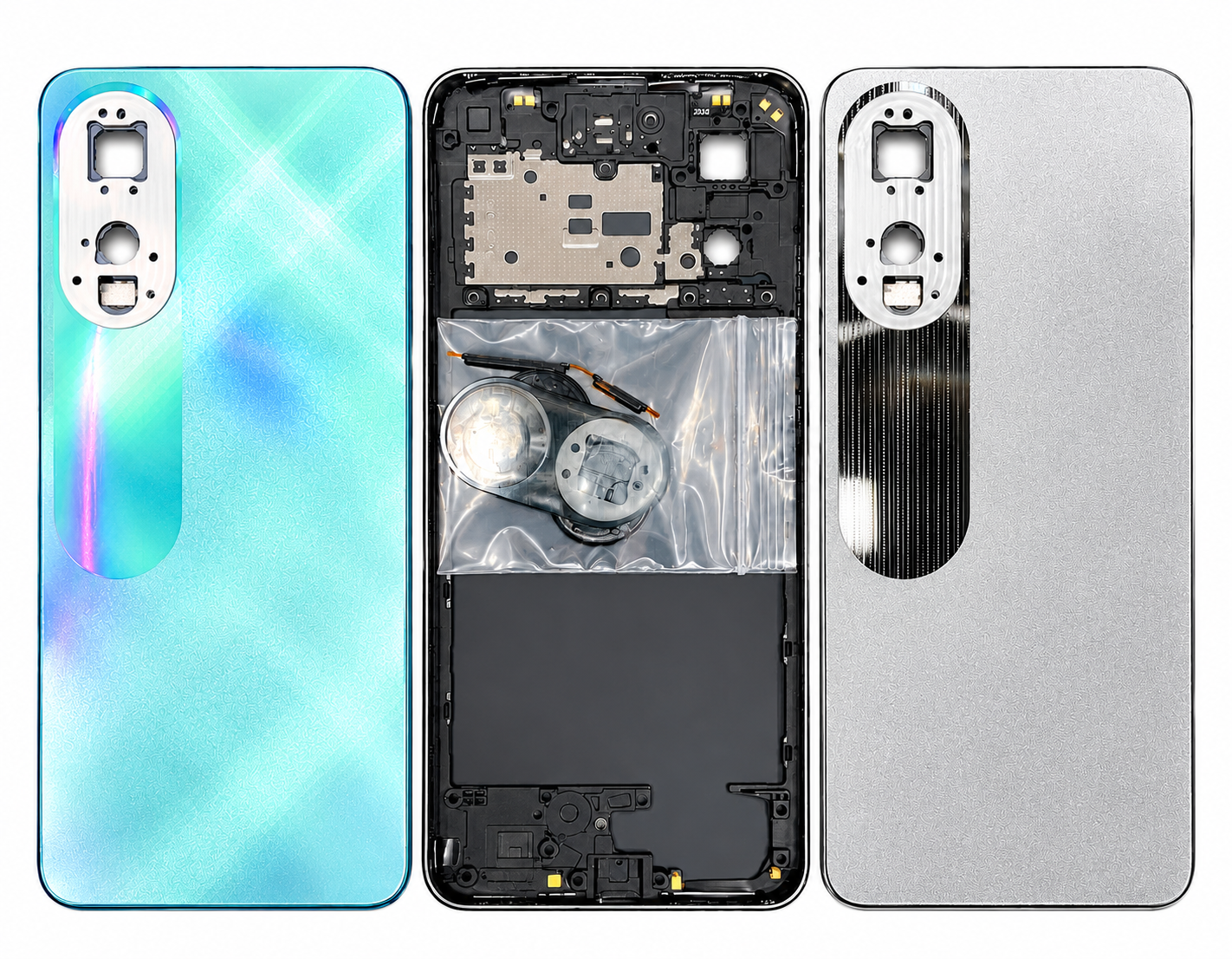 Compatible Replacement for OPPO A78 4G Full Housing Body – Green & Grey